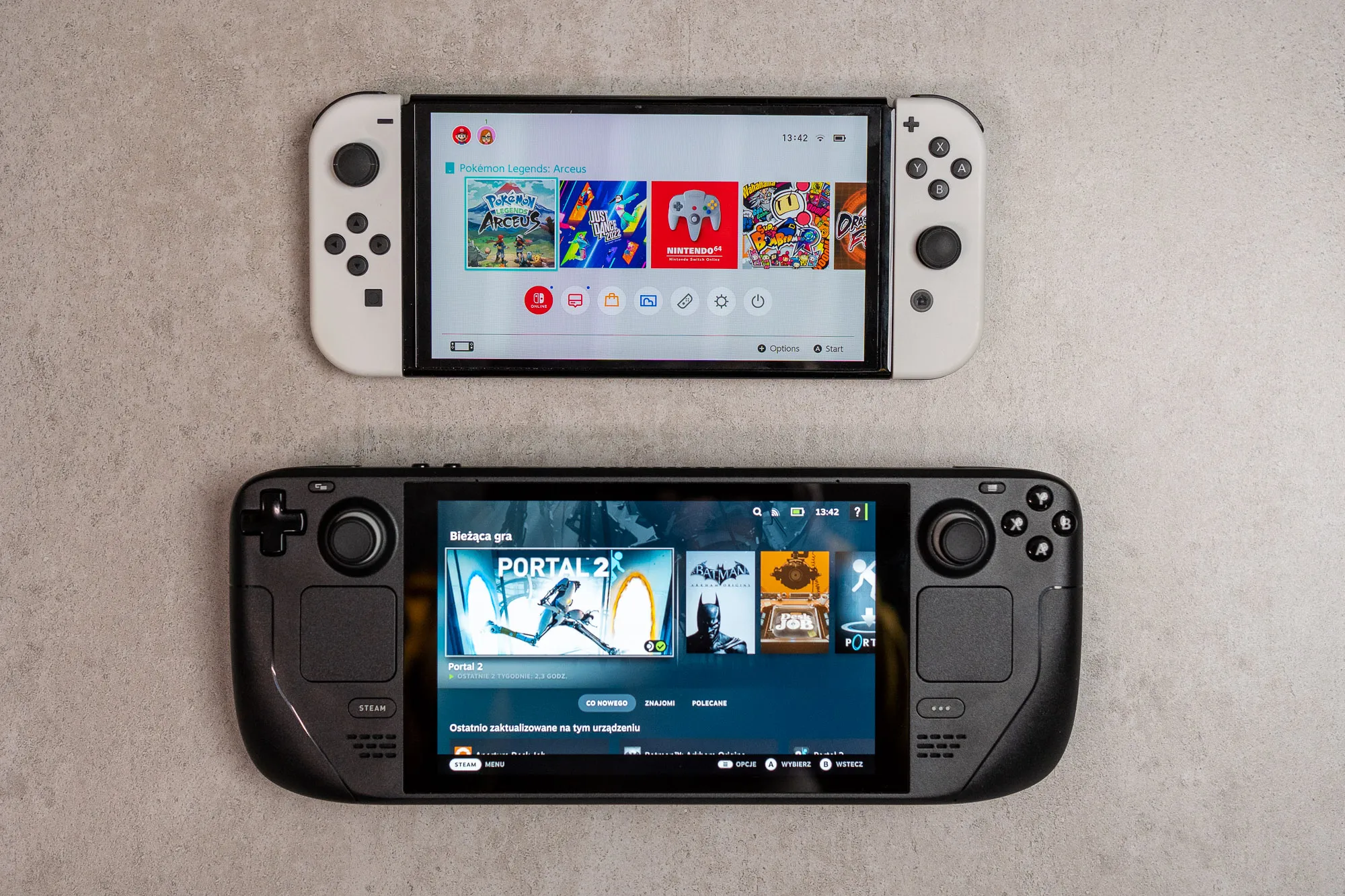 przenosne konsole do gier nintendo switch steamdeck 