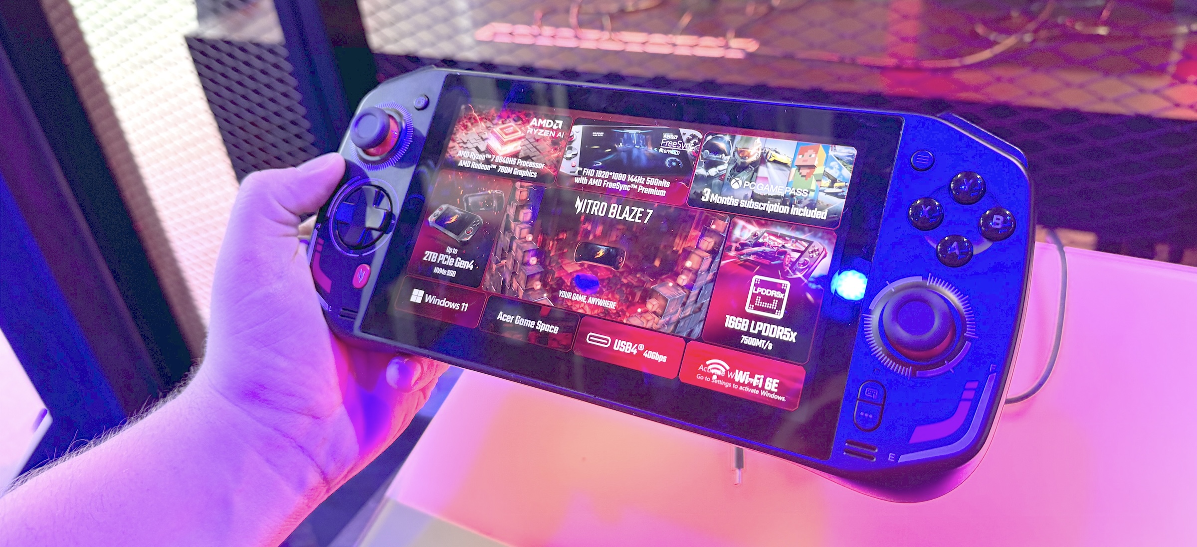 Grałem na Acer Nitro Blaze 7. Ten handheld ma podbić rynek ceną