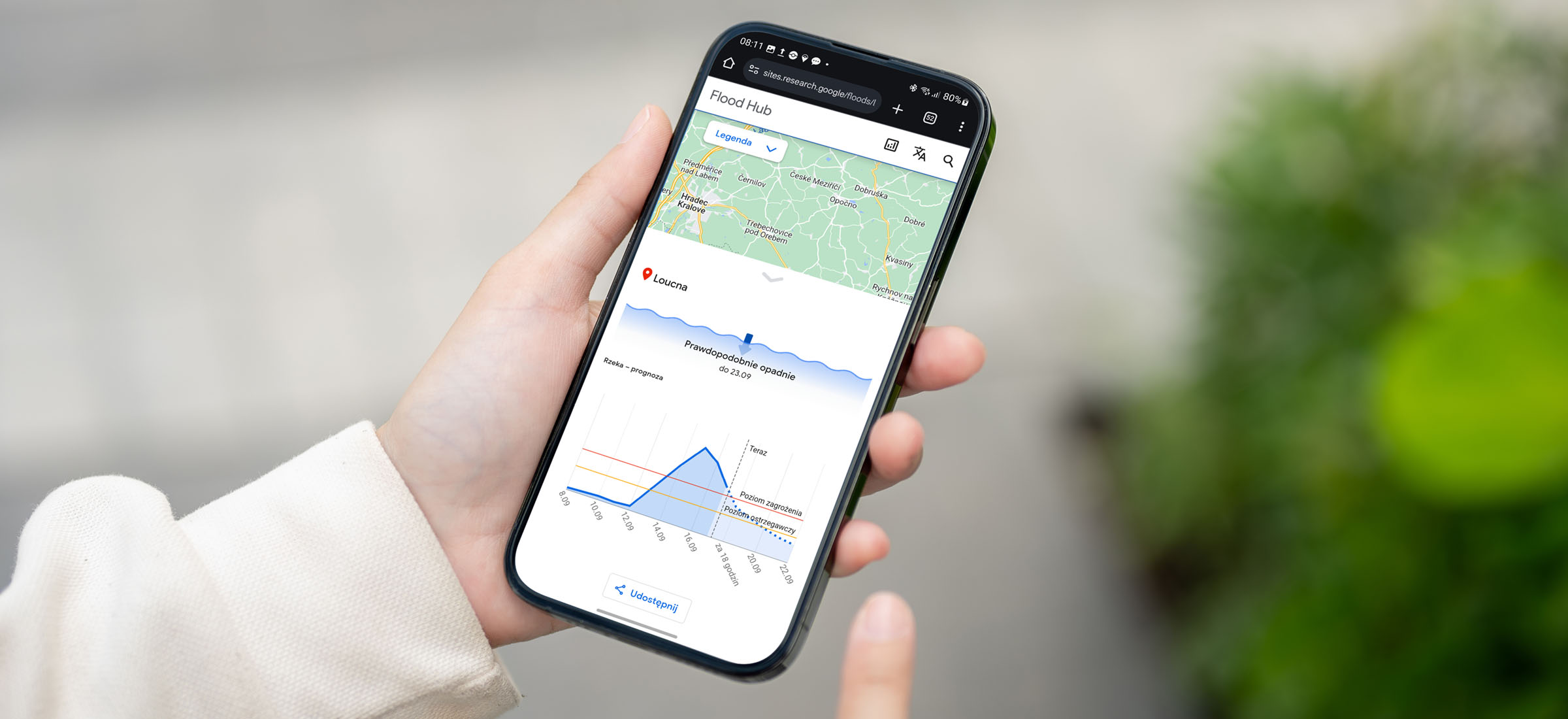 Google ma narzędzie do śledzenia powodzi. Sprawdzisz sytuację nie tylko w Polsce