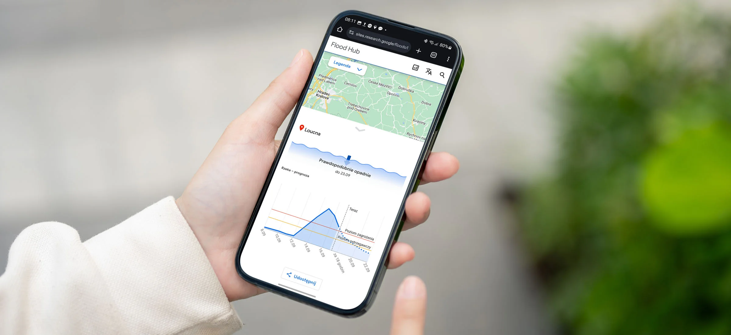 Google ma narzędzie do śledzenia powodzi. Sprawdzisz sytuację nie tylko w Polsce