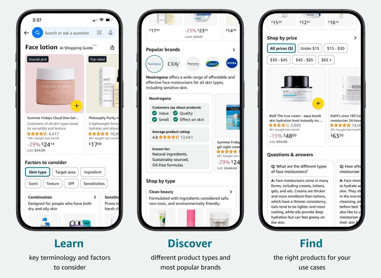 amazon ai shopping guides 1