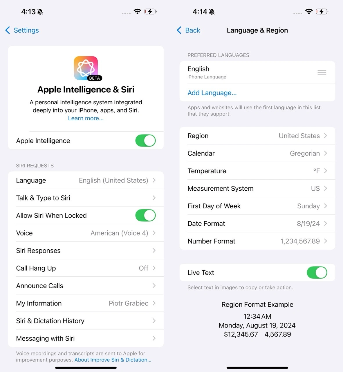Apple Intelligence w Polsce iPhone