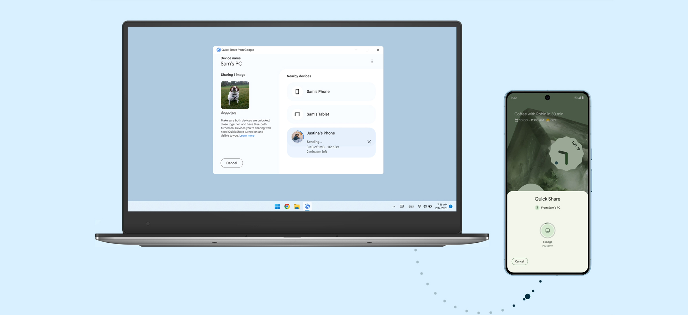 Google Quick Share Windows 11 ARM Snapdragon
