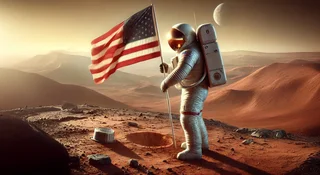 Flaga USA znajdzie się na Marsie - zapowiada Trump. Musk odleciał ze szczęścia