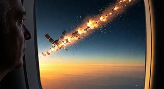 Coraz większe ryzyko, że w samolot pasażerski trafią kosmiczne śmieci. Niepokojący raport