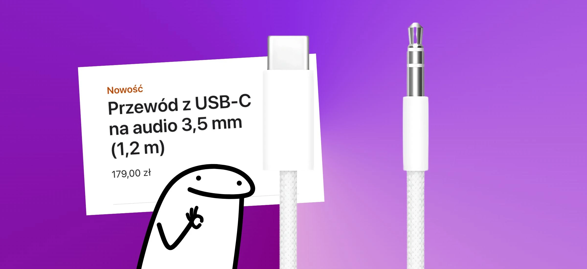 Apple sprzedaje nowy kabelek. Drogo, tanio? Jak na Apple'a - prawie za darmo