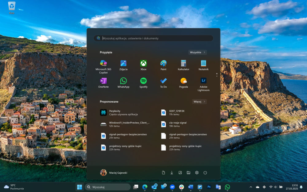 Menu Start Windows 11