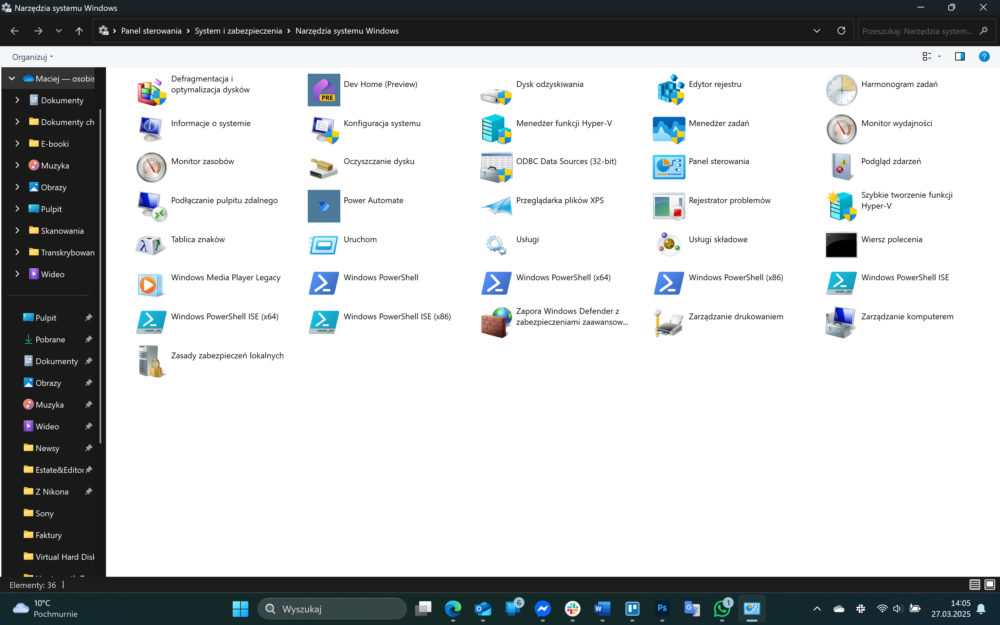 Narzędzia systemu Windows 11