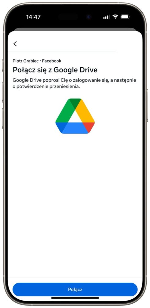 Facebook prosi o zalogowanie się na konto Google