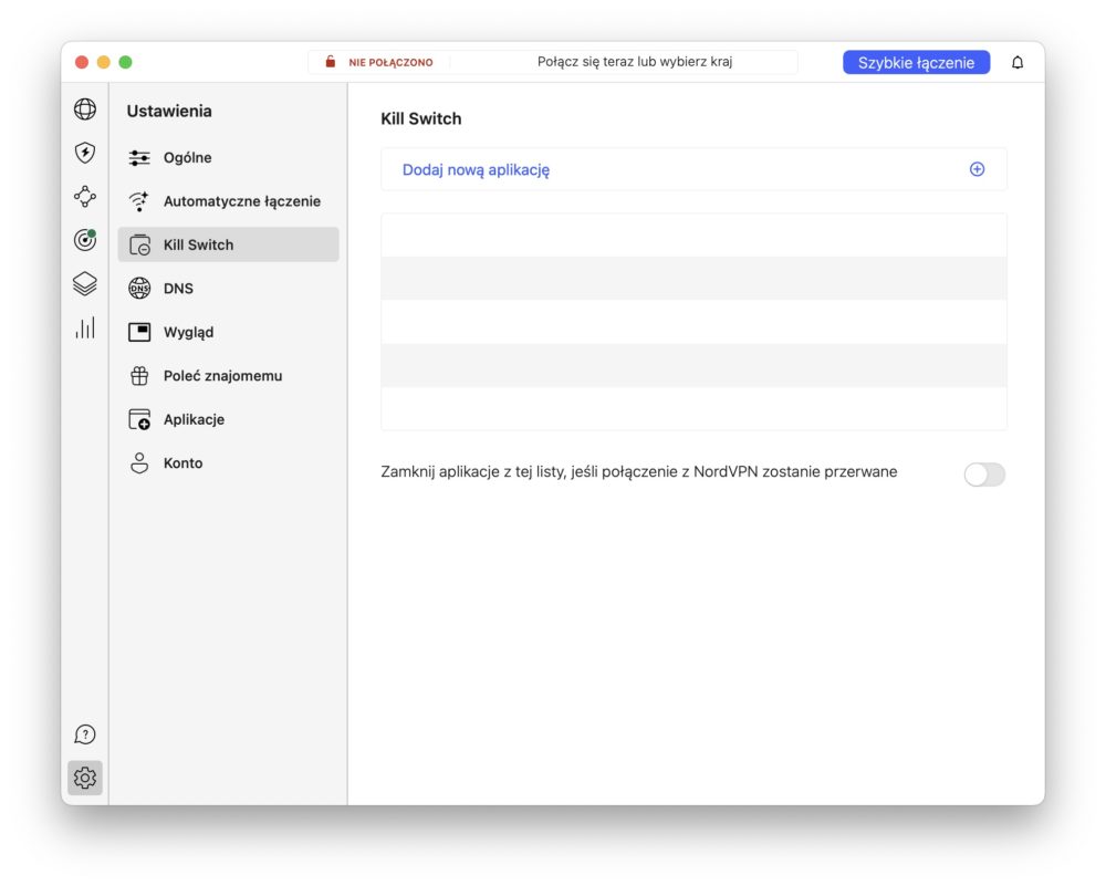 NordVPN: Kill Switch