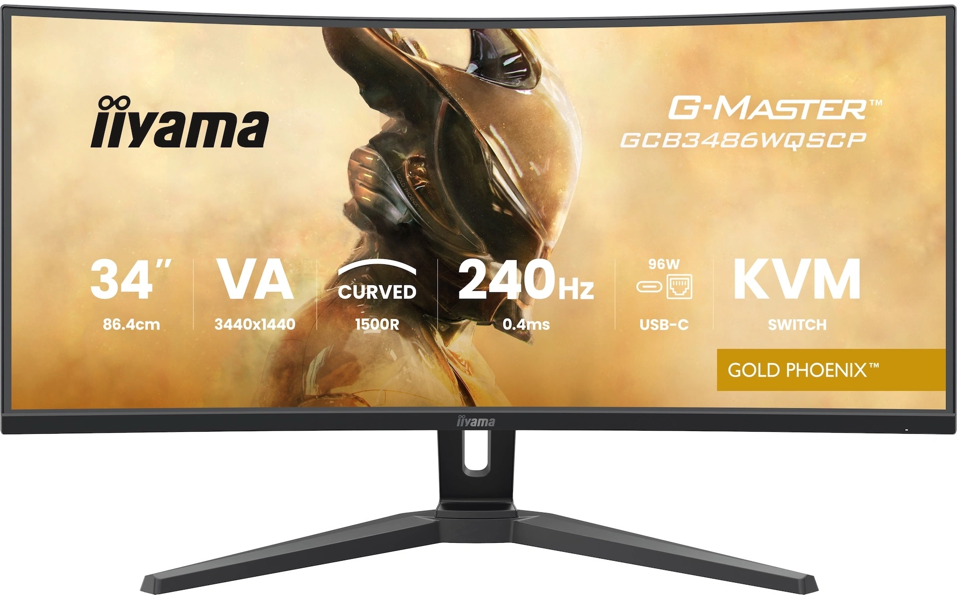 iiyama G-Master GCB3486WQSCP-B1 Gold Phoenix monitor 240 Hz