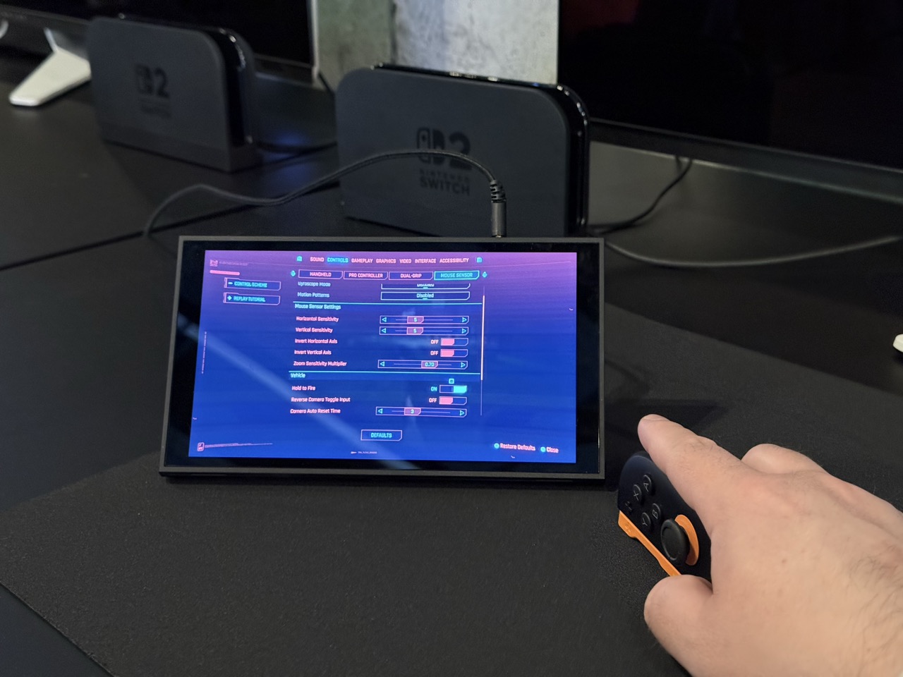 Nintendo Switch 2 Cyberpunk 2077 tryb myszy