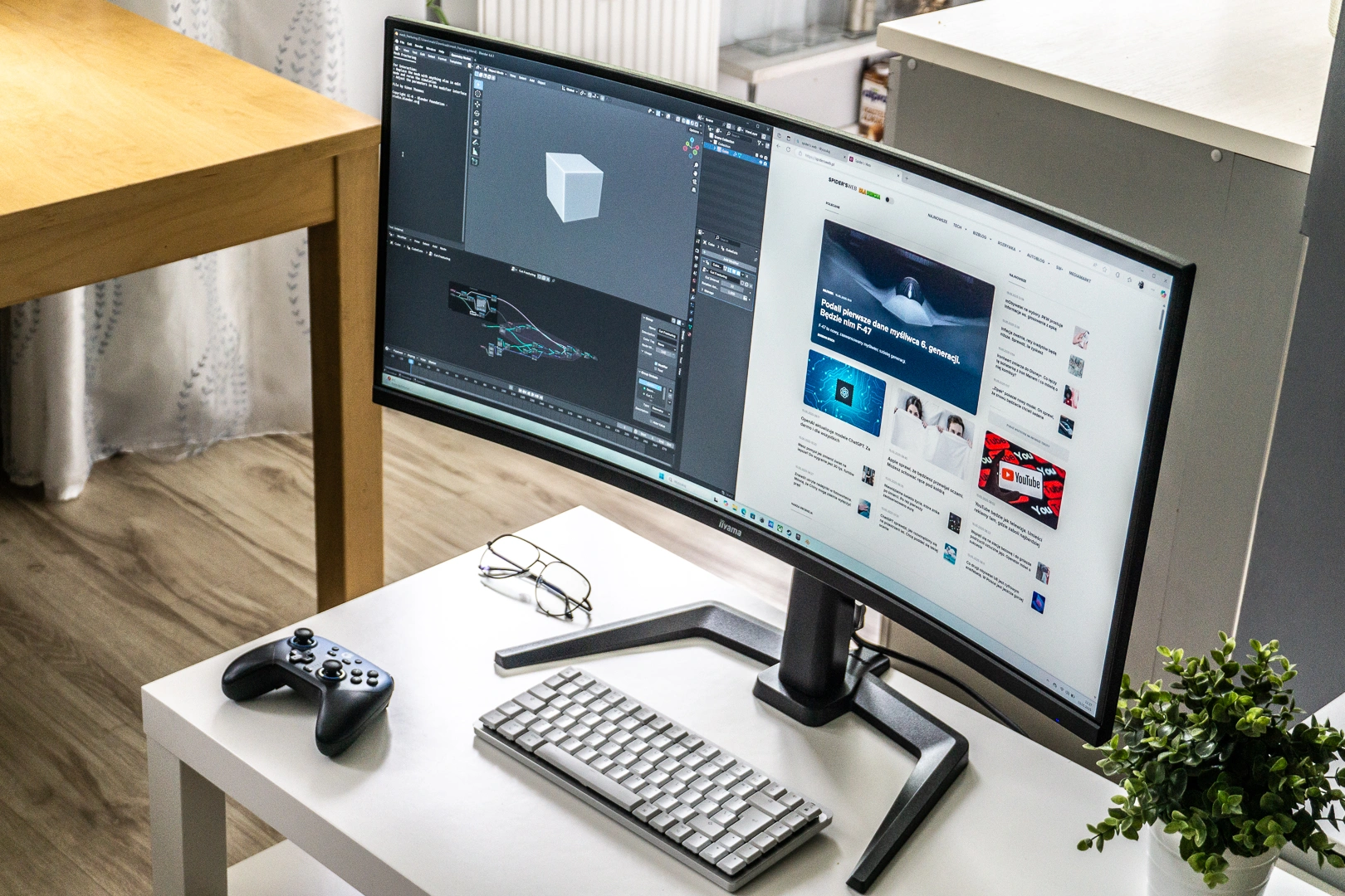 Ekrany ultrawide umożliwiają komfortową pracę na wielu oknach