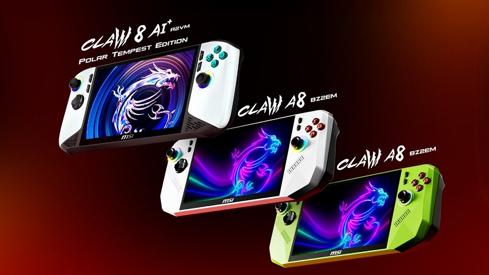 MSI Claw A8 warianty 