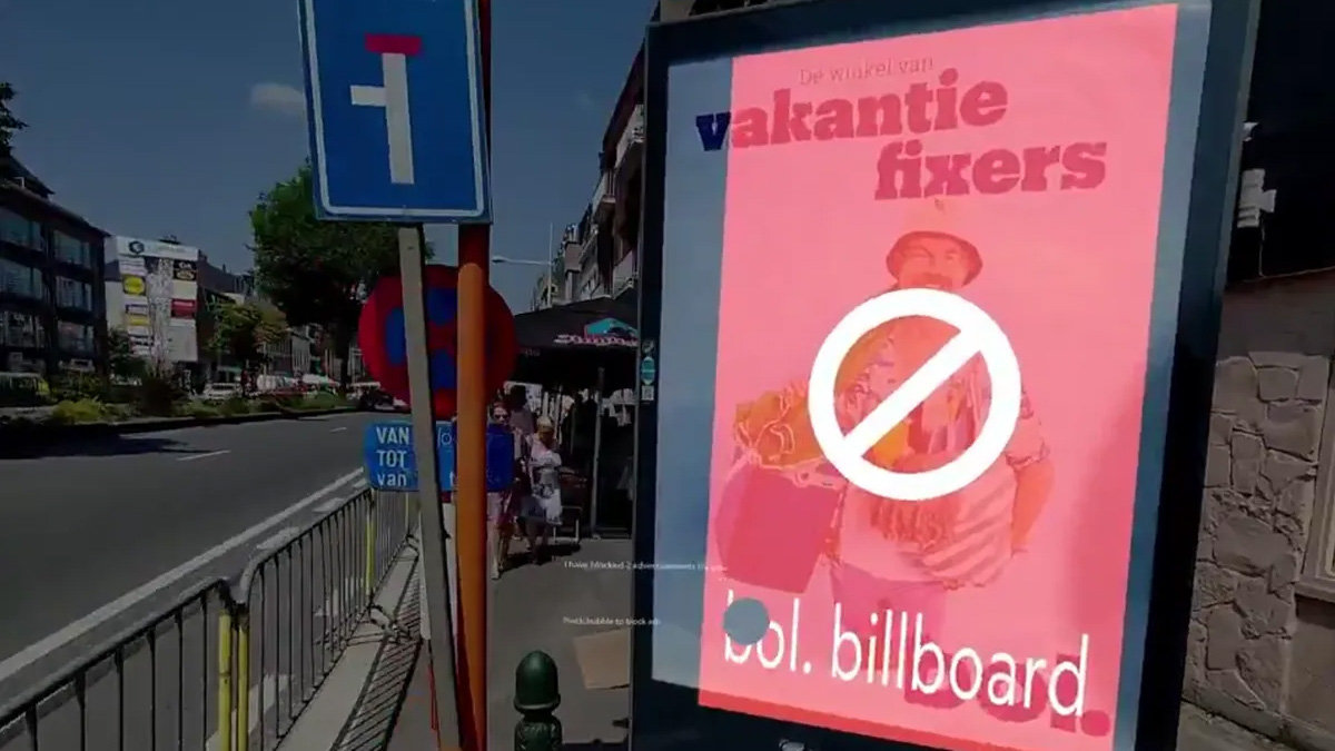 blokowanie reklam w realu Snap AR