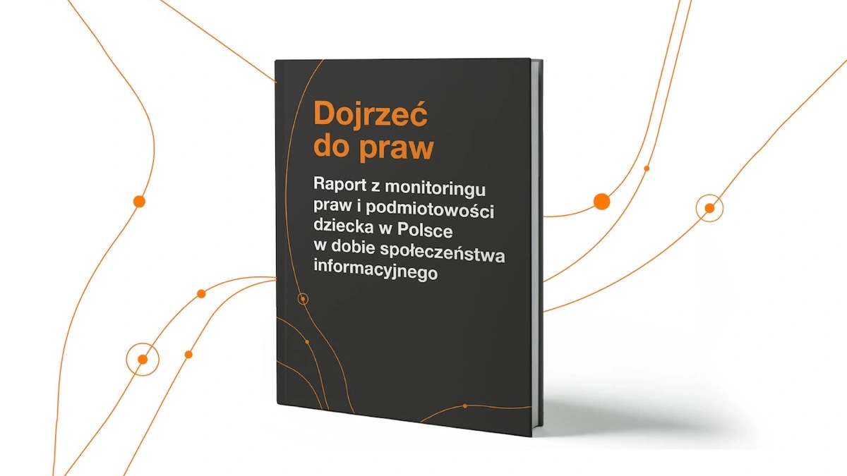 Dojrzeć do praw dzieci w sieci raport Fundacja Orange 2025 okładka