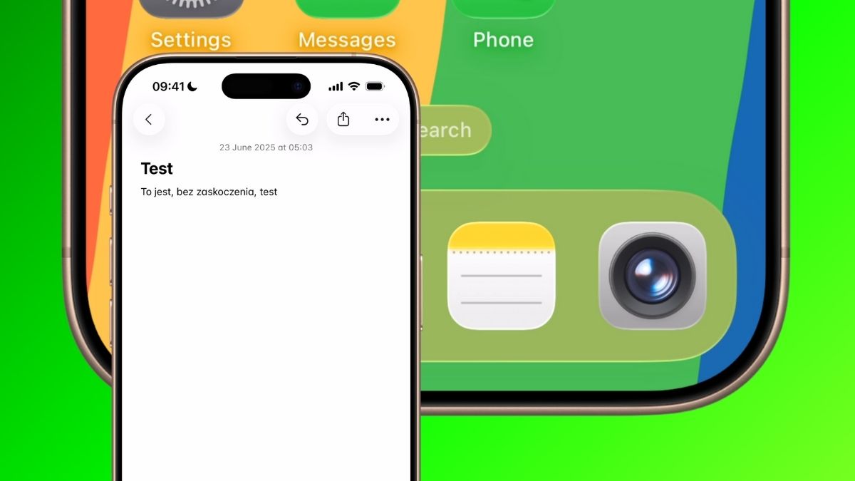 ios 26 - aplikacja notatki, co sie zmienilo