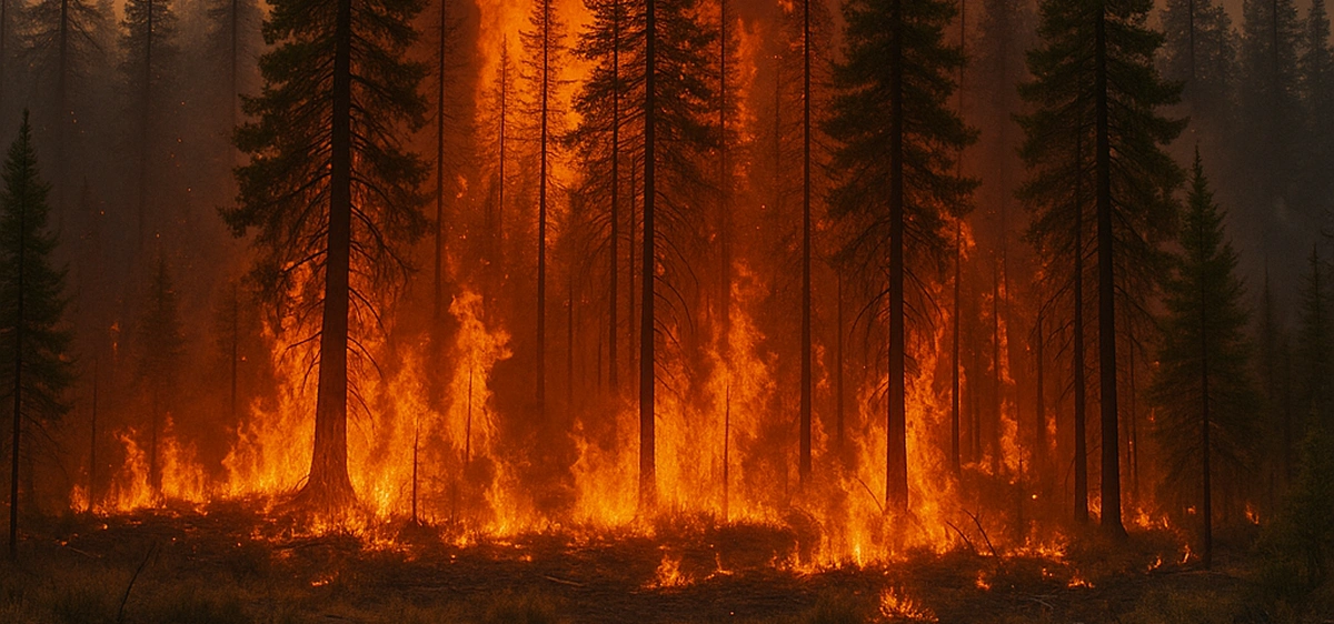 Przerażające pożary w Kanadzie. Dym dociera aż do Polski