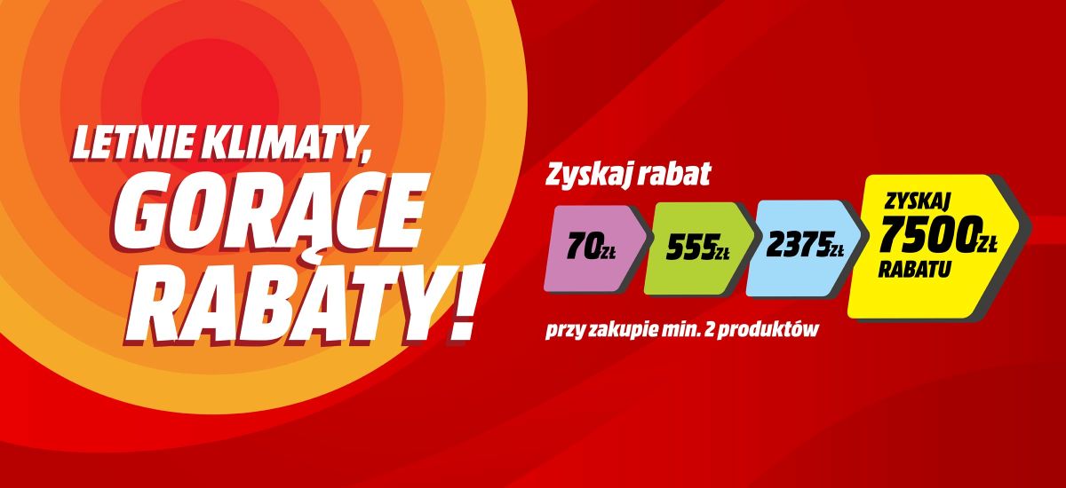 MediaMarkt odda ci nawet do 7500 zł. Tak działają letnie rabaty