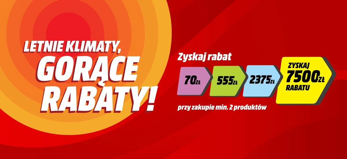 MediaMarkt odda ci nawet do 7500 zł. Tak działają letnie rabaty