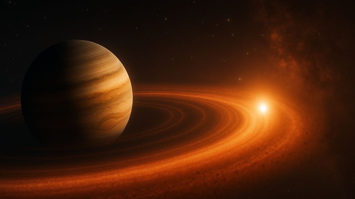 Ukryta planeta ujawniona dzięki ALMA i Gaii. Astronomowie odkrywają MP Mus b