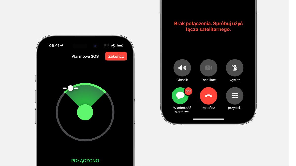iPhone funkcja satelitarna SOS
