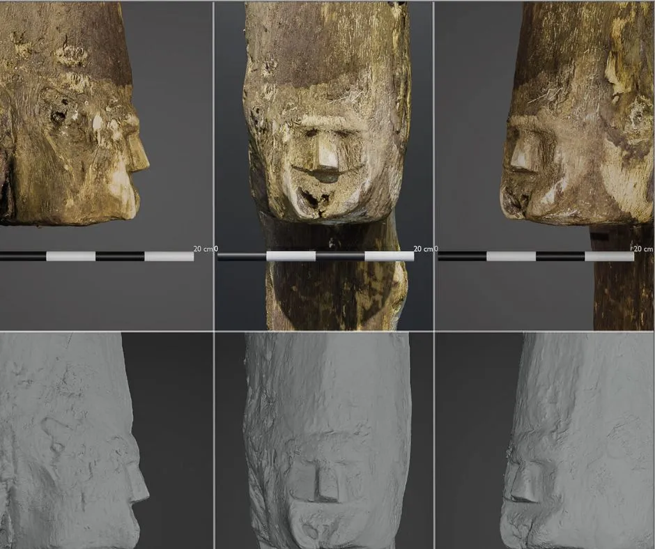 Unikatowe znalezisko z Jeziora Lednica. Archeolodzy odkrywają twarz z X w. 