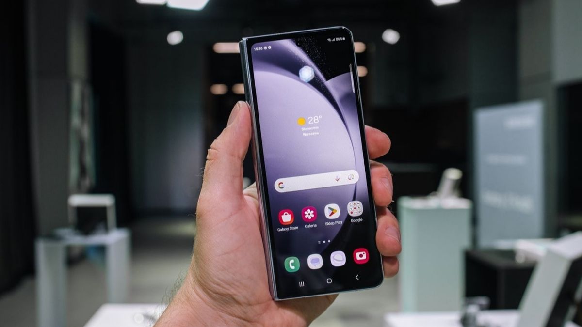 Podwójnie składany Samsung wygląd
