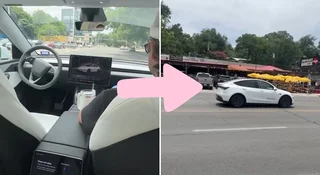 Wsiadłbyś do tego auta? Robotaxi Tesli już zaliczyło pierwszą stłuczkę