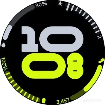 Interactive Number Watch Face