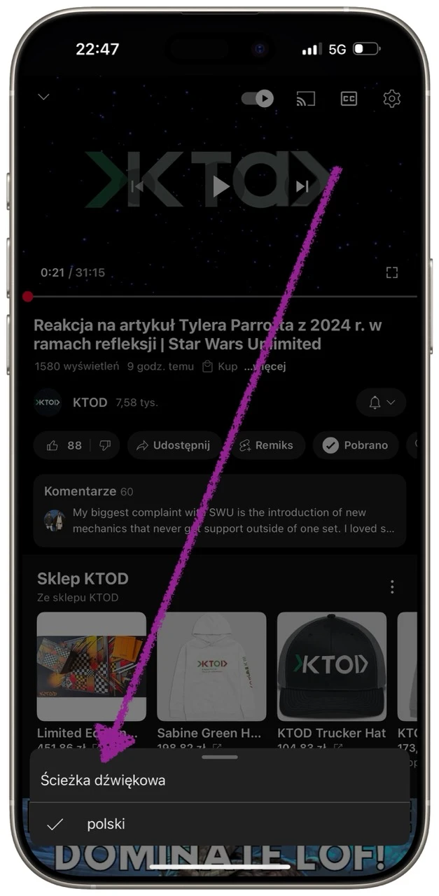 youtube premium jak wyłączyć dubbing ai pobieranie offline