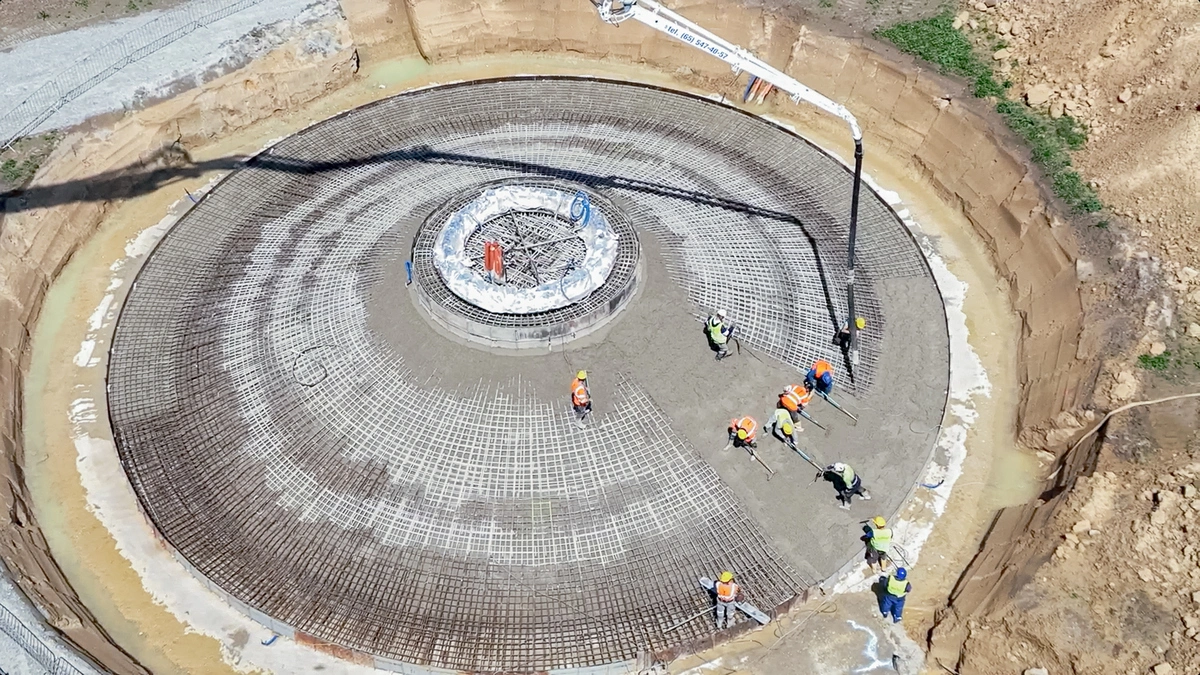 Powstaje jedna z największych farm wiatrowych w Polsce. Fundamenty już gotowe