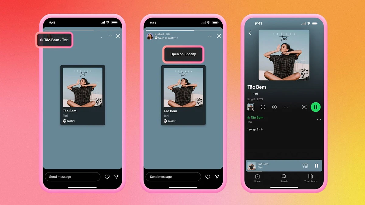Nowe integracje Instagrama i Spotify