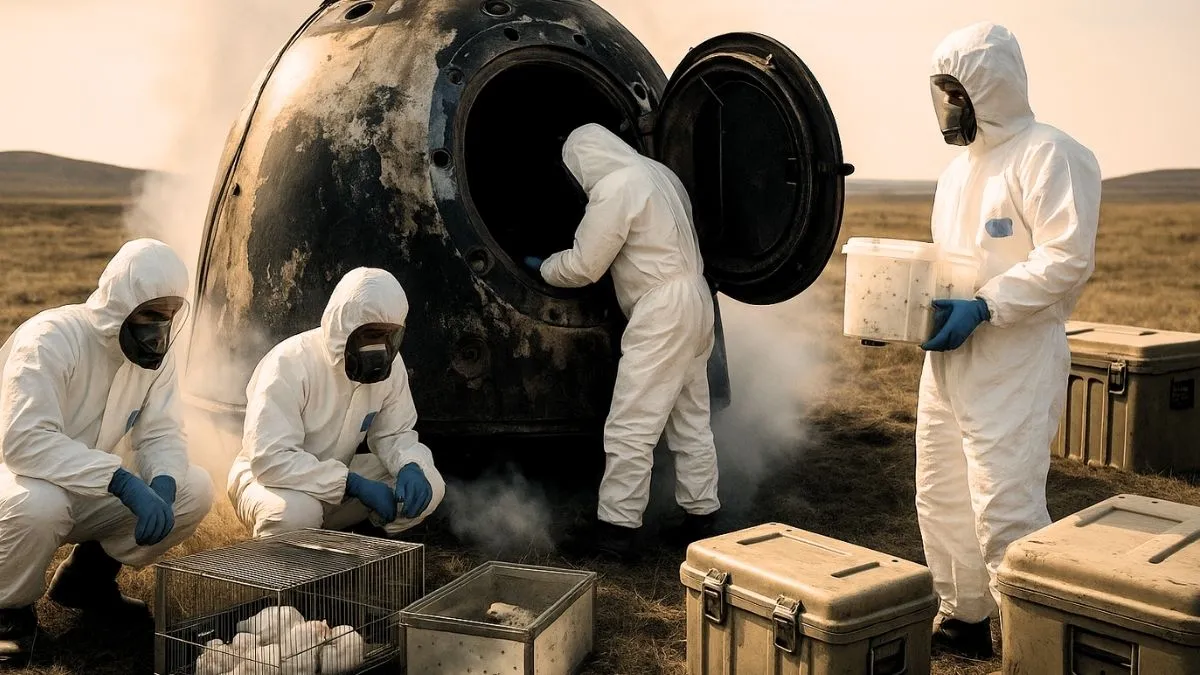 Myszy i bakterie wróciły z kosmosu