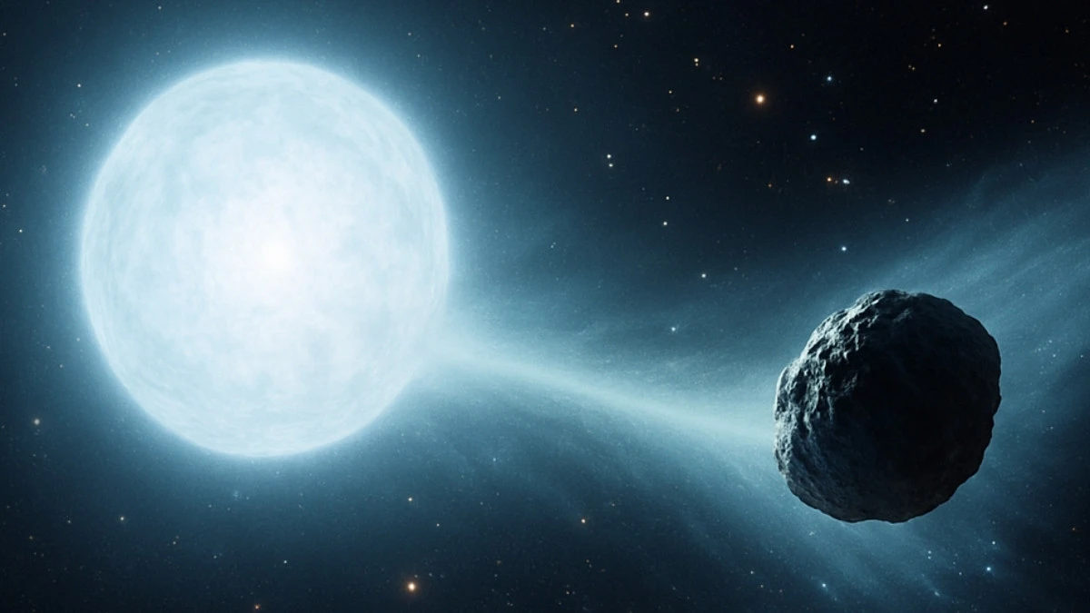 Ta gwiazda zjada planetę jak popcorn