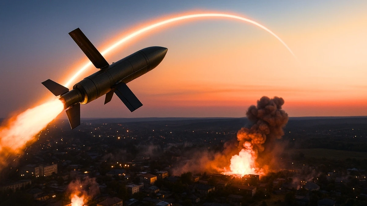 Bomba UMPB‑5R uderzyła w Łozową