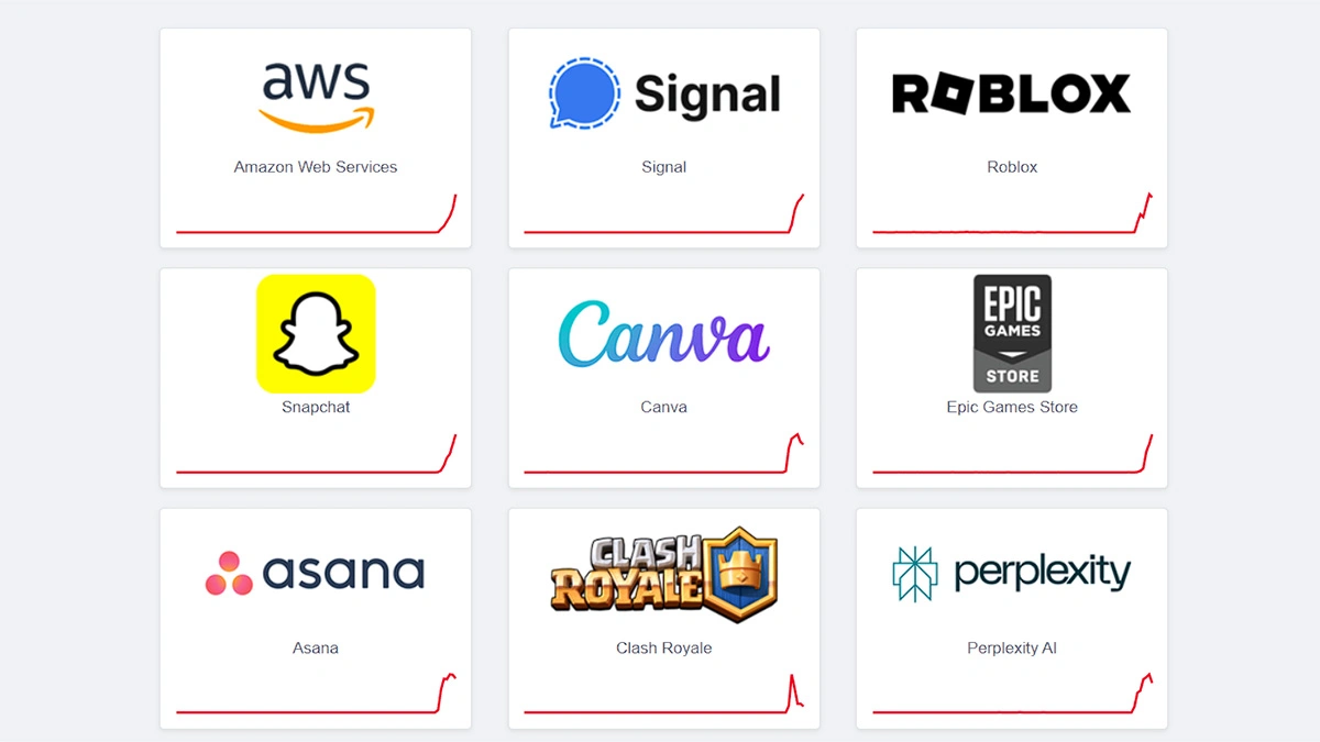 Awaria AWS paraliżuje popularne aplikacje i gry
