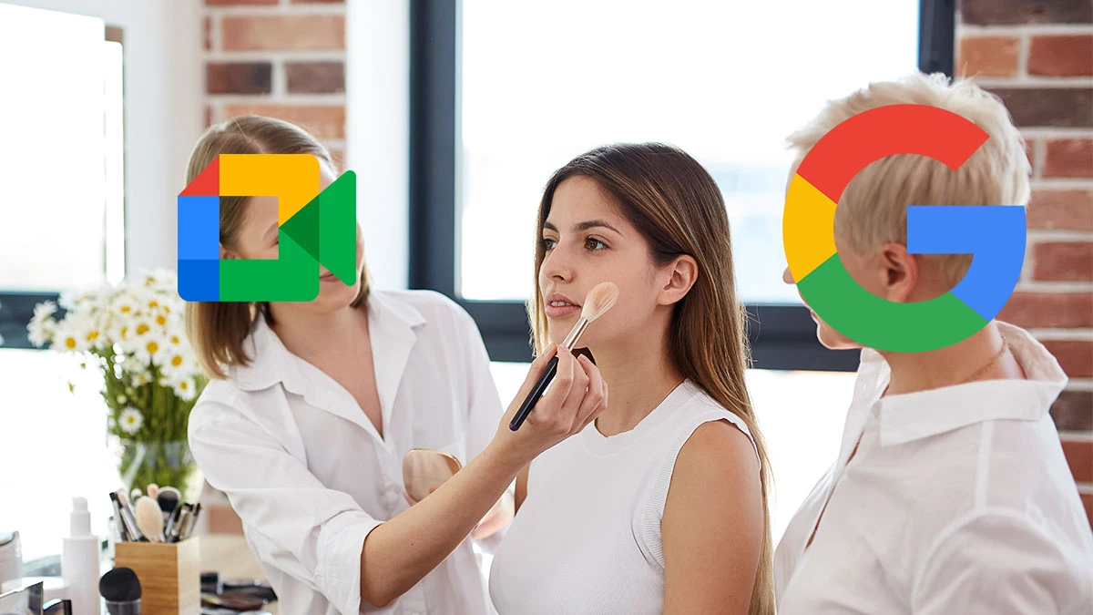 Google Meet wprowadza makijaż