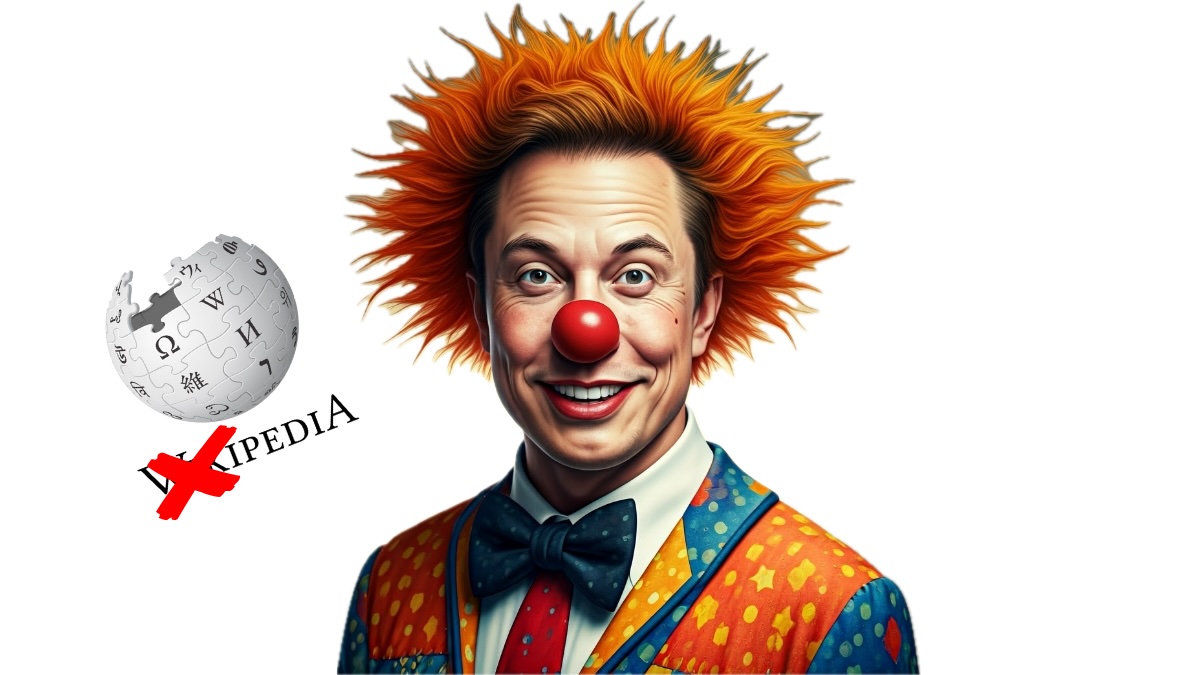 Elon Musk zrobił własną Wikipedię. Kradnie i kłamie