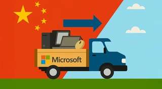 Microsoft produkcja Chiny