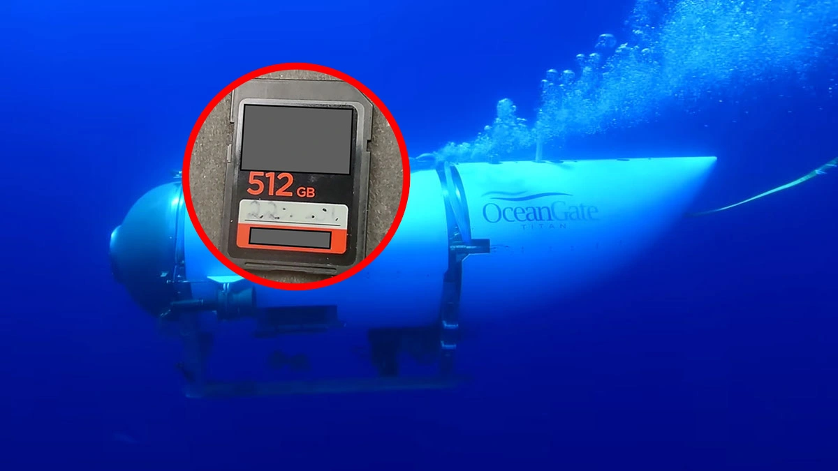Z łodzi OceanGate Titan ocalała karta pamięci