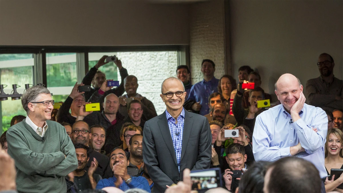 Satya Nadella kontra Donald Trump Microsoft
