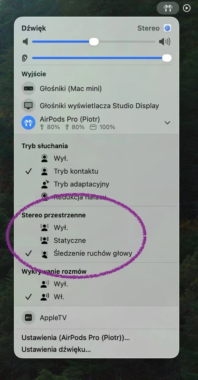 airpods trzaski dzwiek przestrzenny sledzenie ruchow glowy problem bug 