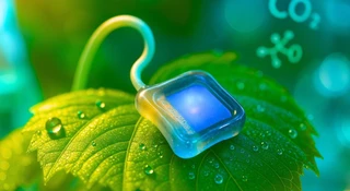 Biohybrydowy liść zmienia CO2 w wodór bez prądu