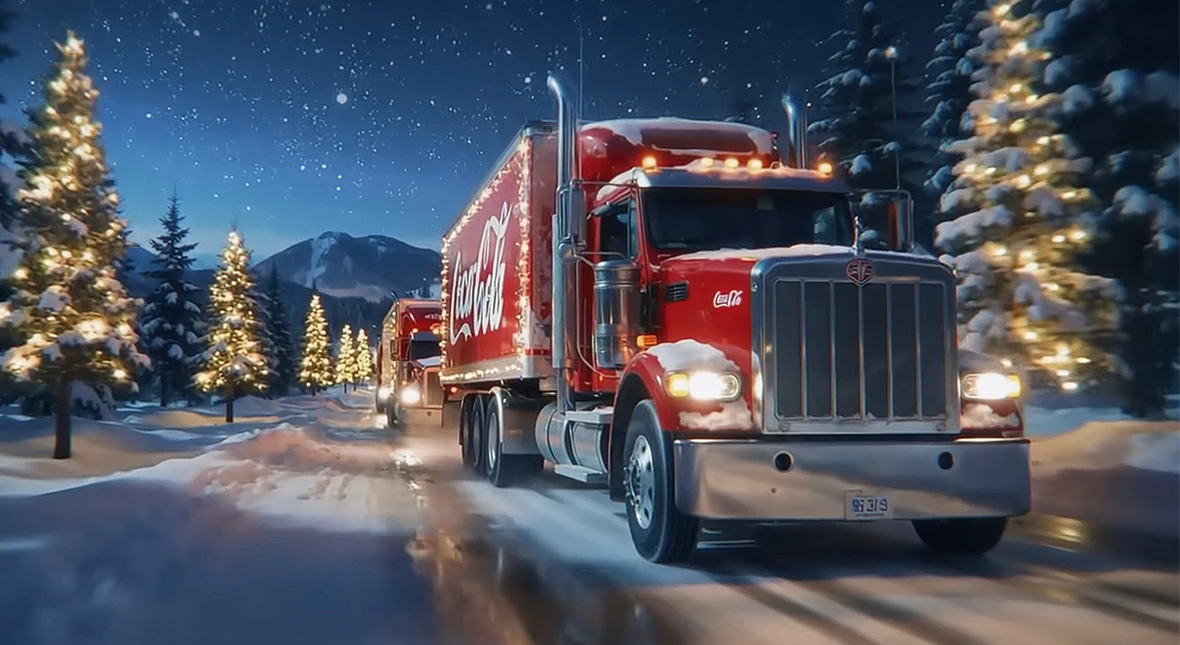 Świąteczna reklama Coca-Coli wygenerowana przez AI