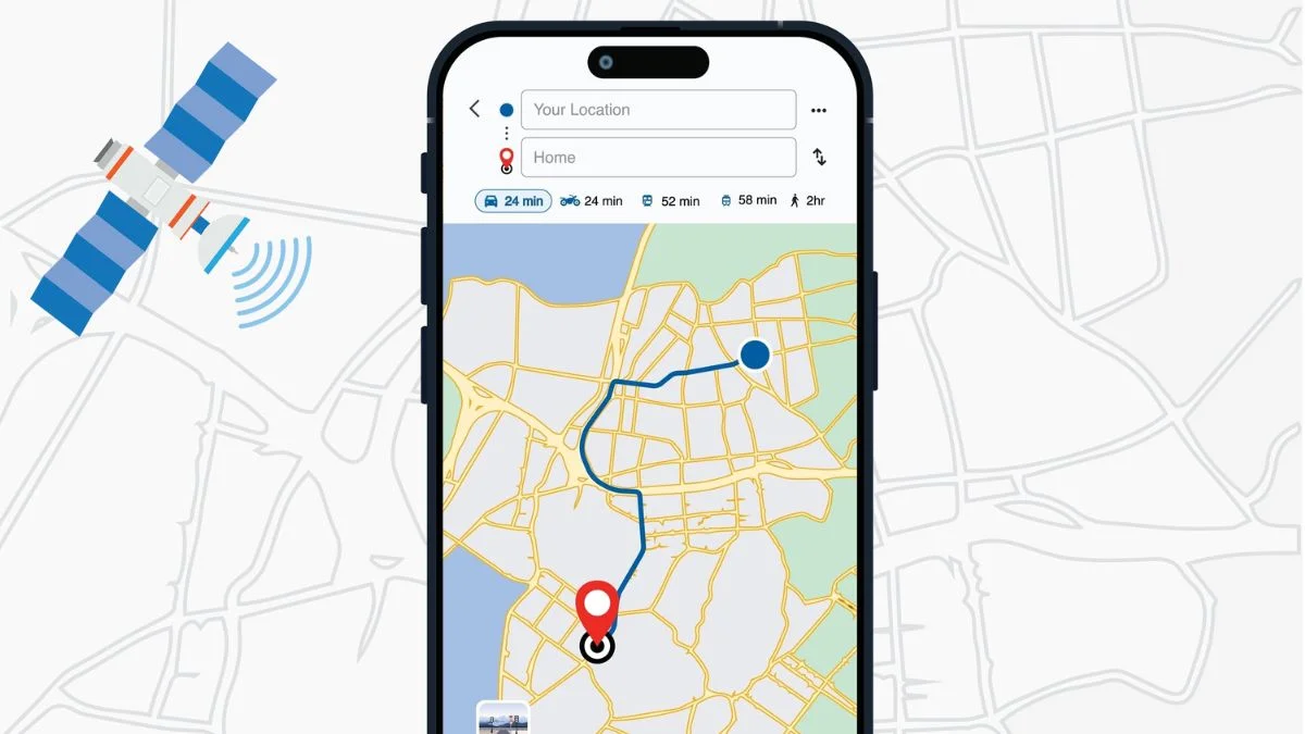 Mapy satelita iPhone