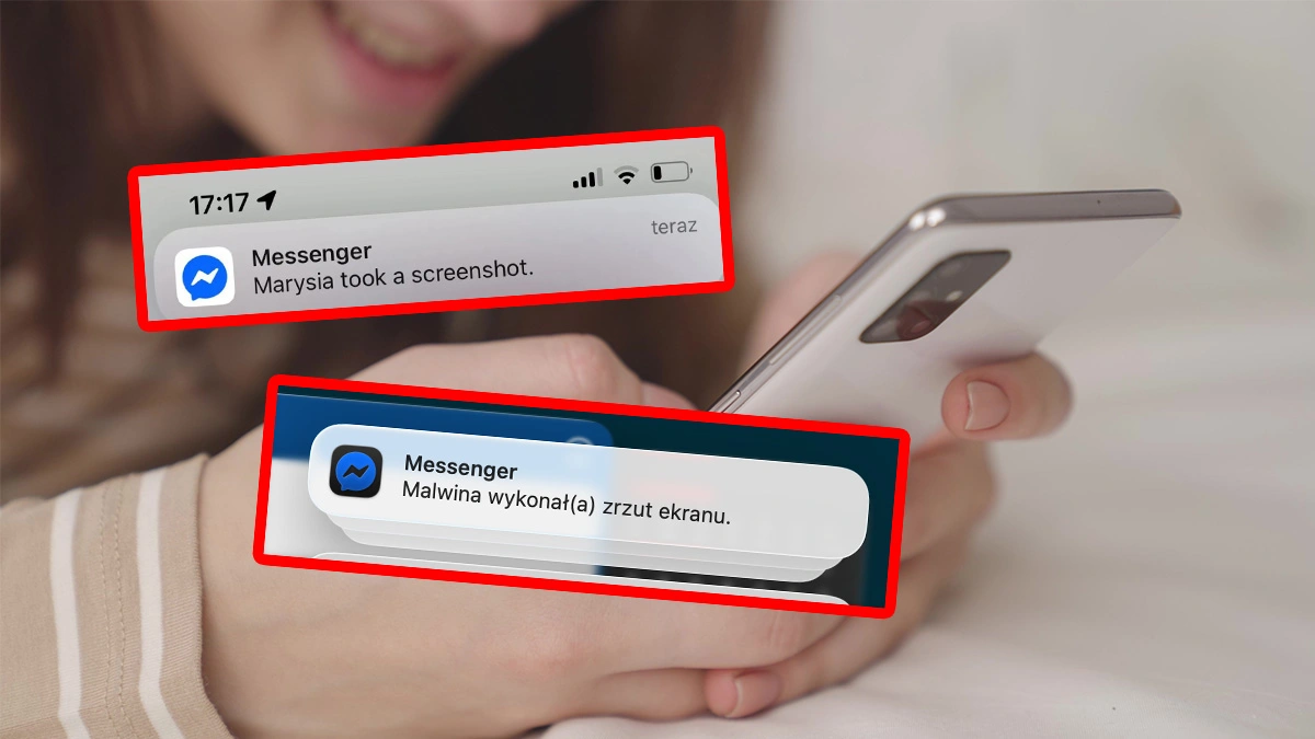 Messenger informuje o zrzutach ekranu