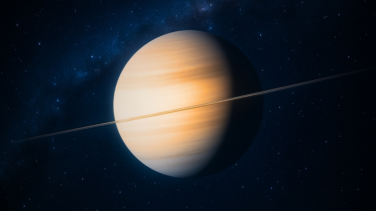 Saturn zdejmuje pierścienie. Zobaczysz to tylko przez jedną noc