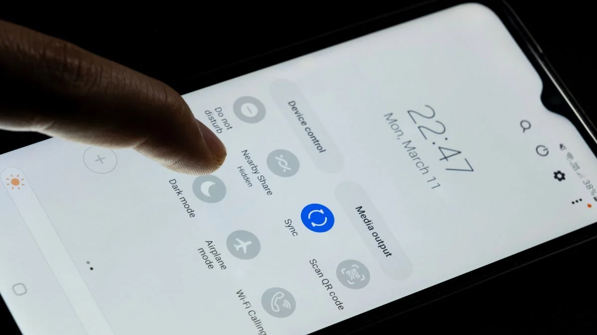 Tryb ciemny Samsung ikony