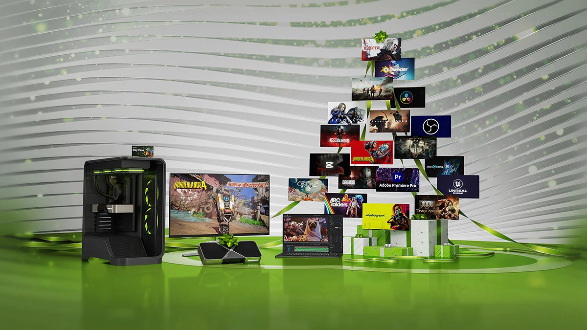 świąteczny poradnik zakupowy laptopy komputery GeForce RTX 50